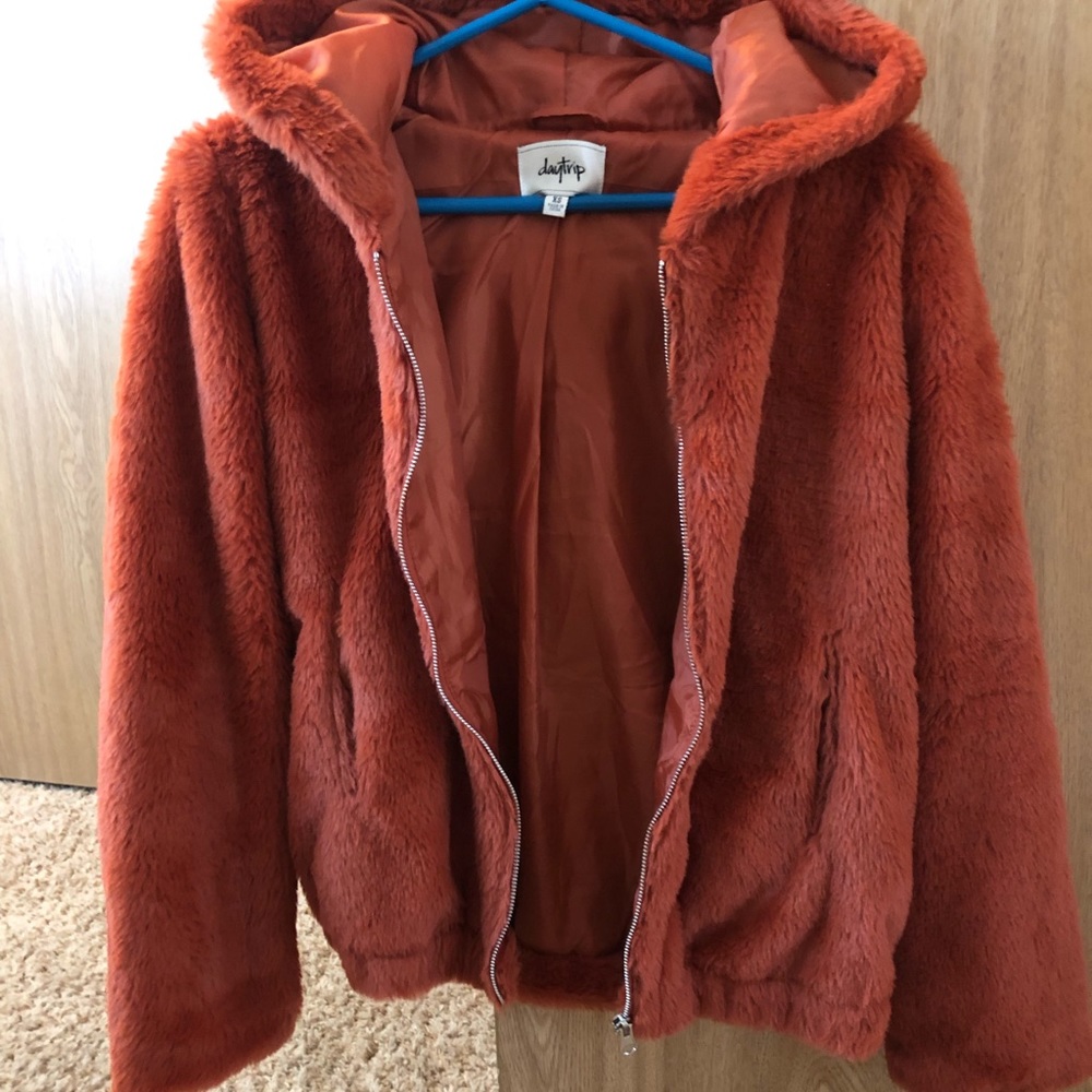 Faux fur coat